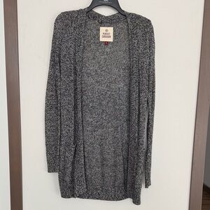 SO Women's Charcoal Cardigan Sweater Small